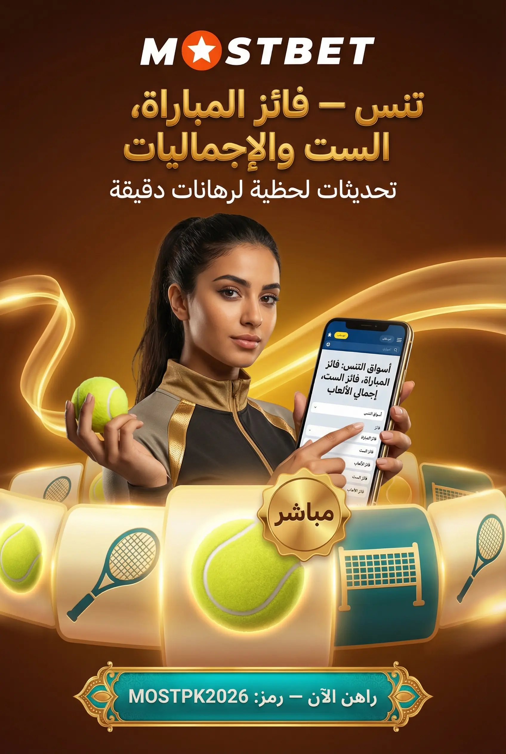 أسواق التنس في Mostbet